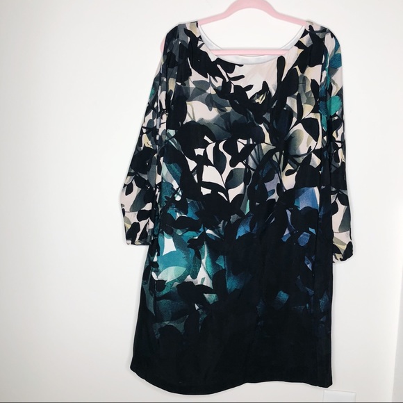 Anthropologie Maeve / Floral Print Open Arm Dress - Picture 4 of 7